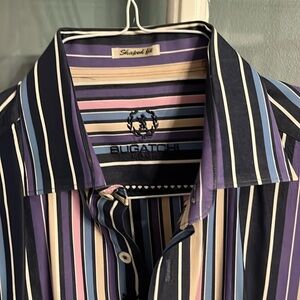 Bugatchi Striped Shirt, Shaped fit  Medium, great condition
